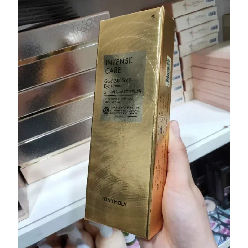 Tonymoly 24K الذهب الحلزون كريم عين ترطيب مغذي إزالة حقيبة العين المضادة للتجاعيد مكافحة الشيخوخة منتجات العناية بالبشرة الكورية الجمال