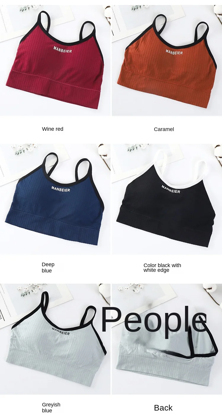 Neue Sport-Bh Für Frauen Gym Sexy Crop Top Bh Frauen Baumwolle Unterwäsche Weichen Komfort Rohr Tops Weibliche Büstenhalter Tops Für Mädchen – Detail 9