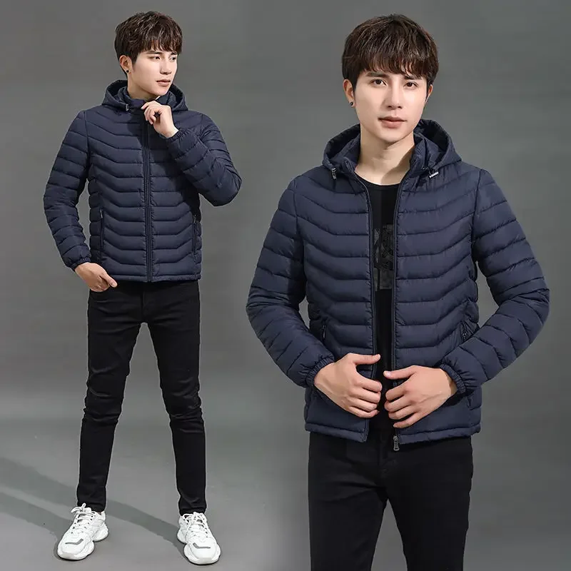 Men`s Jackets Winter Waterproof Windproof Hiking Mens Trekking Jackets Warm Windcoat Ultra-thin Lightweight Slim Coat Outerwear