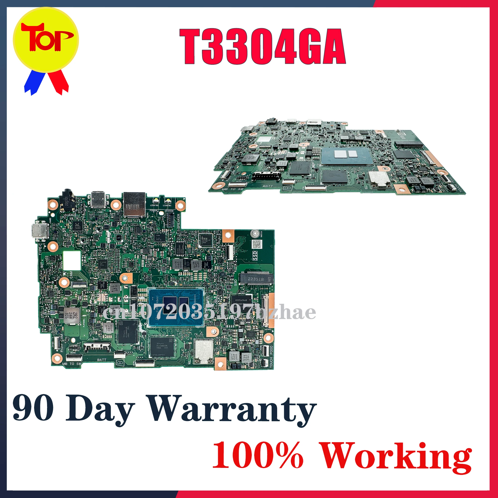 Placa base T3304GA para ASUS T3304 T3304G, placa base N200 N300 i3-N300 4GB/8GB-RAM, placa base para portátil, prueba 100% OK