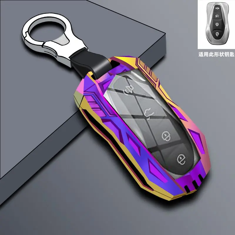 

Zinc Alloy for Geely Azkarra Tugella 2019 2020 Atlas Pro New Emgrand GS X6 SUV EC7 Remote Smart Car Key Case Fob Holder Keychain