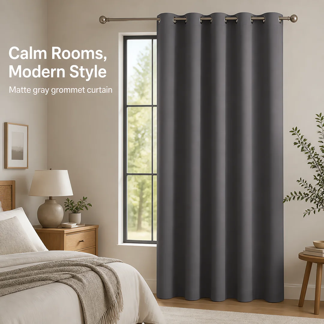 2pcs Doorway Curtain for Closets Without Doors - 52 x 84 Inch 1 Panel Dark Grey Thermal Insulated Privacy Blackout Curtain for French Door Hallway