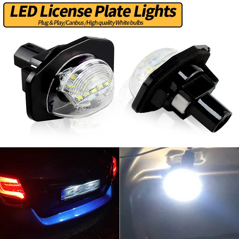 LED License Plate Light Bulb for Toyota ZZE14 WISH-ZGE21 SIENNA-ASL30,GSL3 URBAN CRUISER-NLP110,NSP110 SCION XB-AZE151 XD-ZSP110