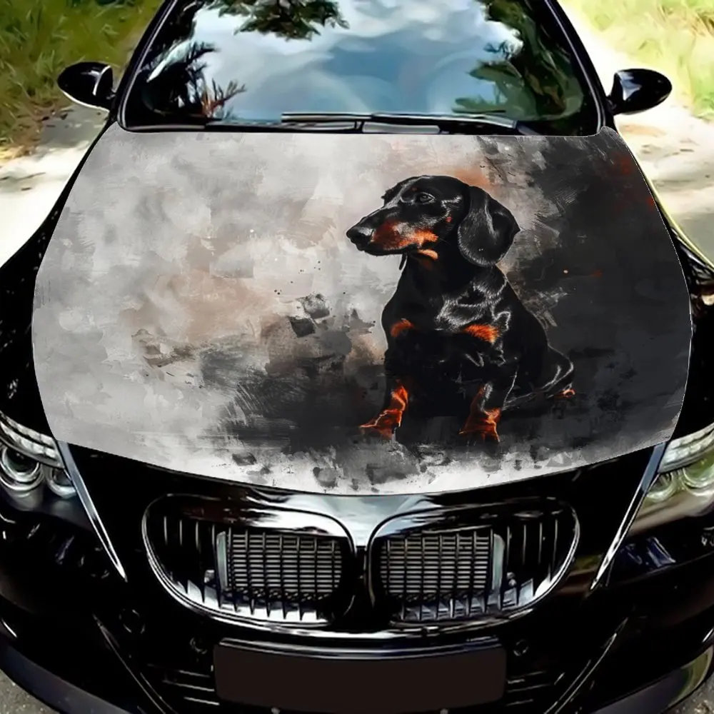 Sausage Dog Car Wrap Design - Creative Visuals, Easy to Apply and Maintain