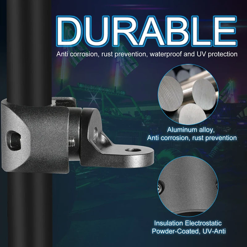 1 قطعة UTV RGB سوط ضوء تصاعد قوس 5.4*1.9 بوصة صالح ل 1.5*2.0 بوصة أنبوب/قفص الوفير للطرق الوعرة ، لاقط ، ATV ، دراجة نارية