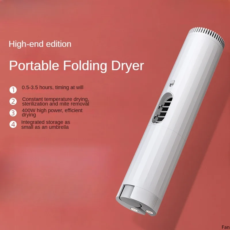 Clothes Dryer Portable Timer Sterilization Travel Folding Dryer Dormitory Clothes Warmer 220V Household Small Shoe Dryer