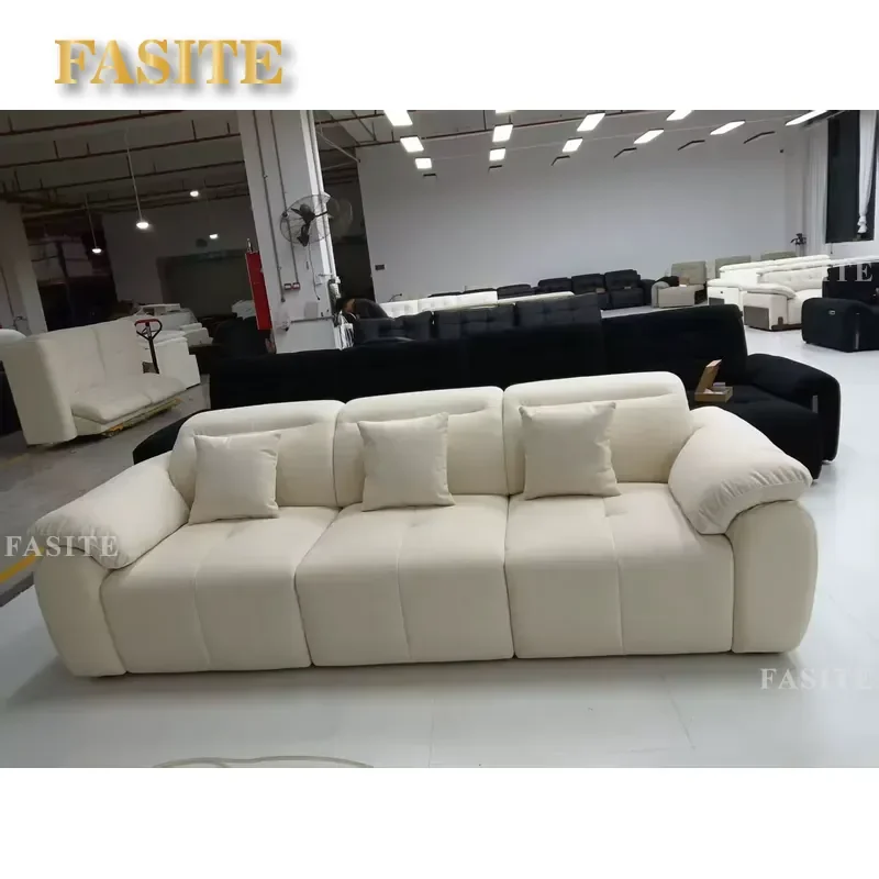 Multifunctional electric sofa bed, anti-cat scratch fabric, anti-scratch, retractable, living room furniture