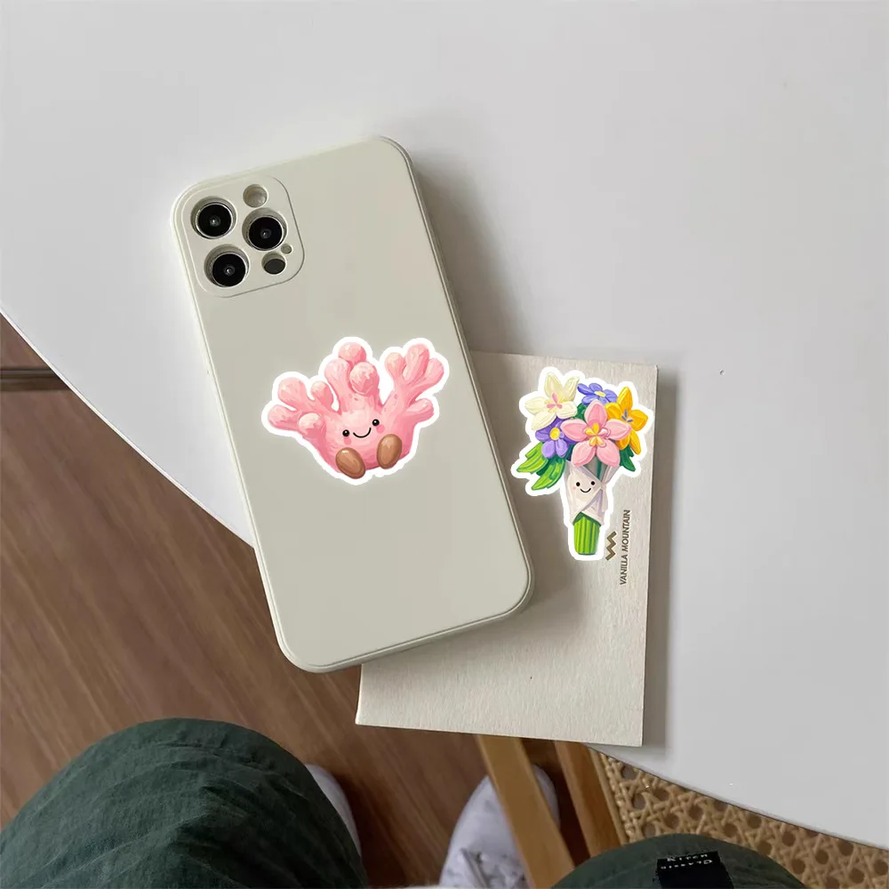 10/50 قطعة عروسة كارتون الدببة الضخمة الأرنب الصغير الكرتون الكتابة على الجدران ملصقات الأطفال الديكور DIY بها بنفسك سطح المكتب كتيب جراب هاتف #3