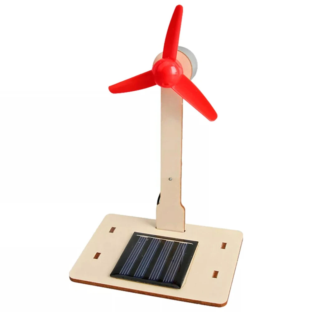 Cutting Burrs Mini Solar Energy Wind Mill Assembly Easy Assembly Educational Keyword Mini Solar Energy Wind Mill