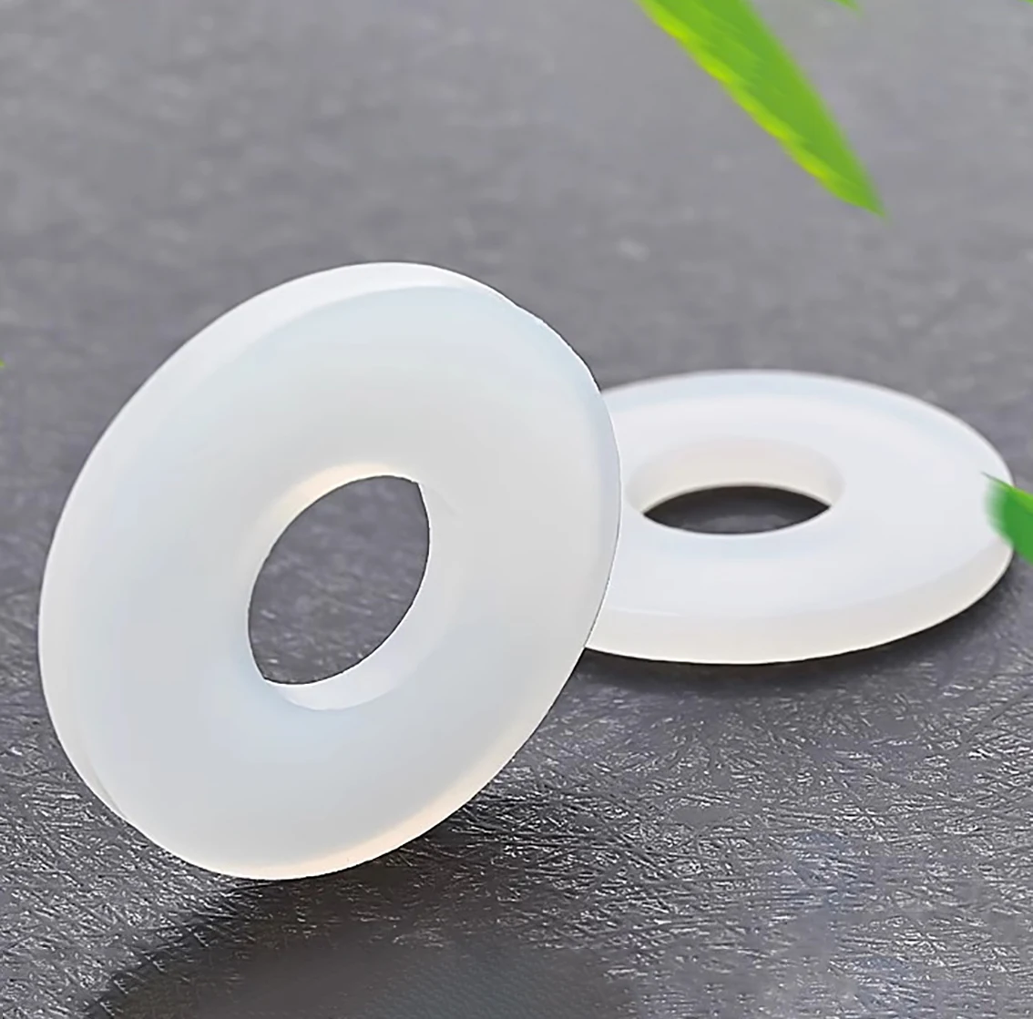 10Pcs Soft Silicon Rubber Flat Gasket ID12-36mm O-Ring Seal Washer Plumbing Faucet Sealing Ring Shock Absorber Gasket Waterproof