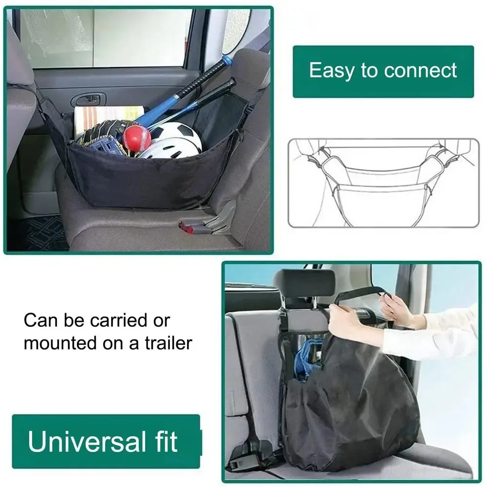 

Сумка для хранения вещей в автомобиле, большая вместимость, для использования на заднем сиденье, моющаяся, подвесная, подходит для путешествий, кемпинга и шопинга.