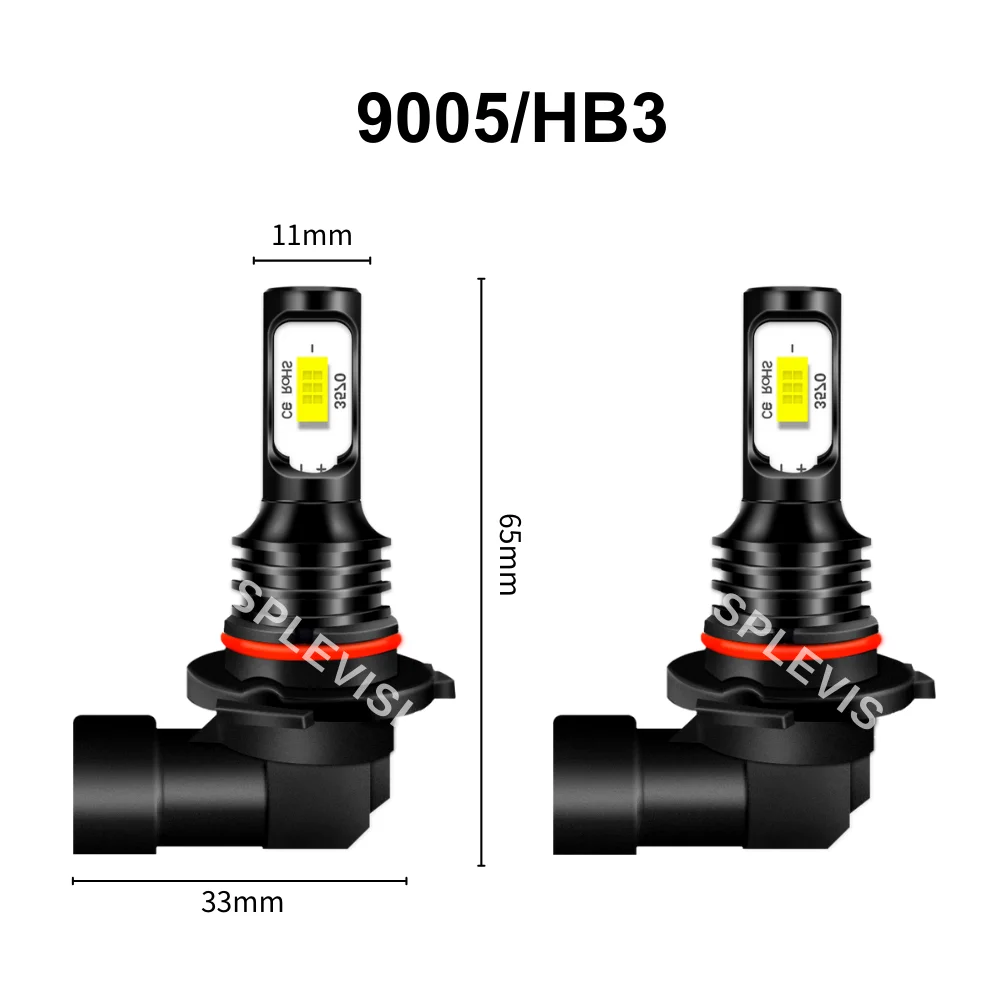 Can-Am Renegade 500 2008 2009 2010 2011 2012 2013 2014 2015, 플러그 앤 플레이, 4PCs 9005/HB3 LED 헤드라이트 전구, 70W, 8000LM