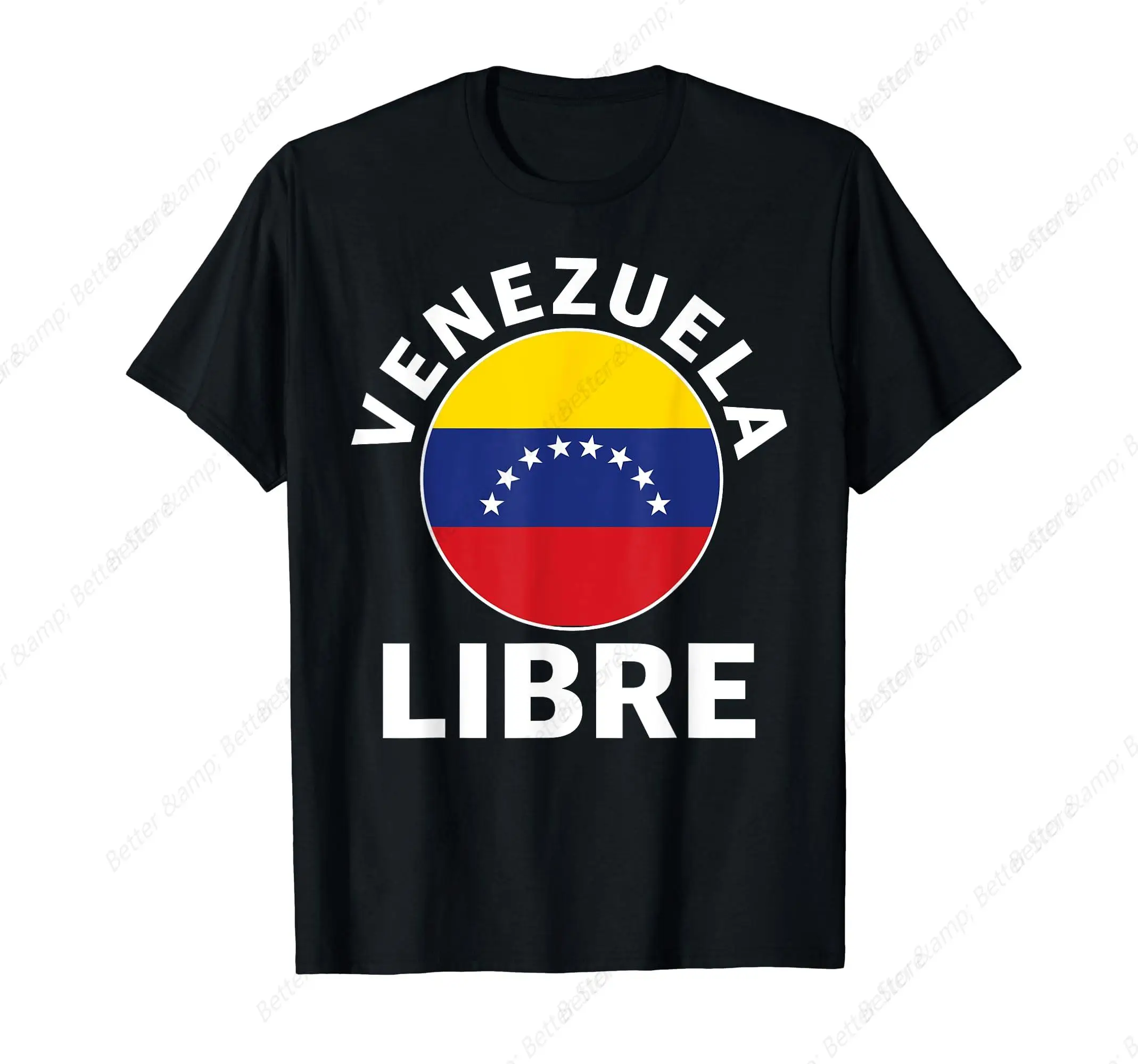 Venezuela Libre Bandera de T-Shirt Men Women Cotton Tshirt Fashion T-shirt Streetwear image 2