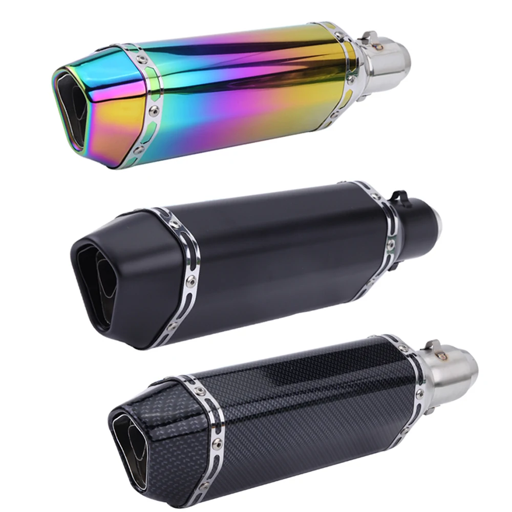 Mofles de Alto Rendimiento de 38-51 mm, Escapes para Moto, Tubo de Ventilación de Escape Universal para Motocicleta con Silenciador, Precio de Fábrica