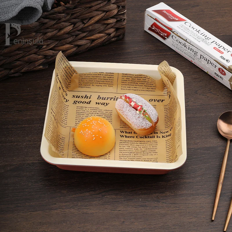5 متر * 30 سنتيمتر ورق البرشمان أدوات الخبز الغذاء الصف الشحوم ورقة الخبز ساندويتش برغر البطاطس المقلية مغلفة كوكي النفط ورقة أدوات الخبز
