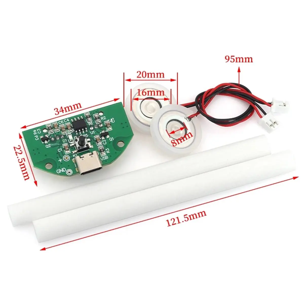 618 Mega Sale TYPE-C USB Mini Humidifier DIY Kit Mist Maker with Dual Atomization Module