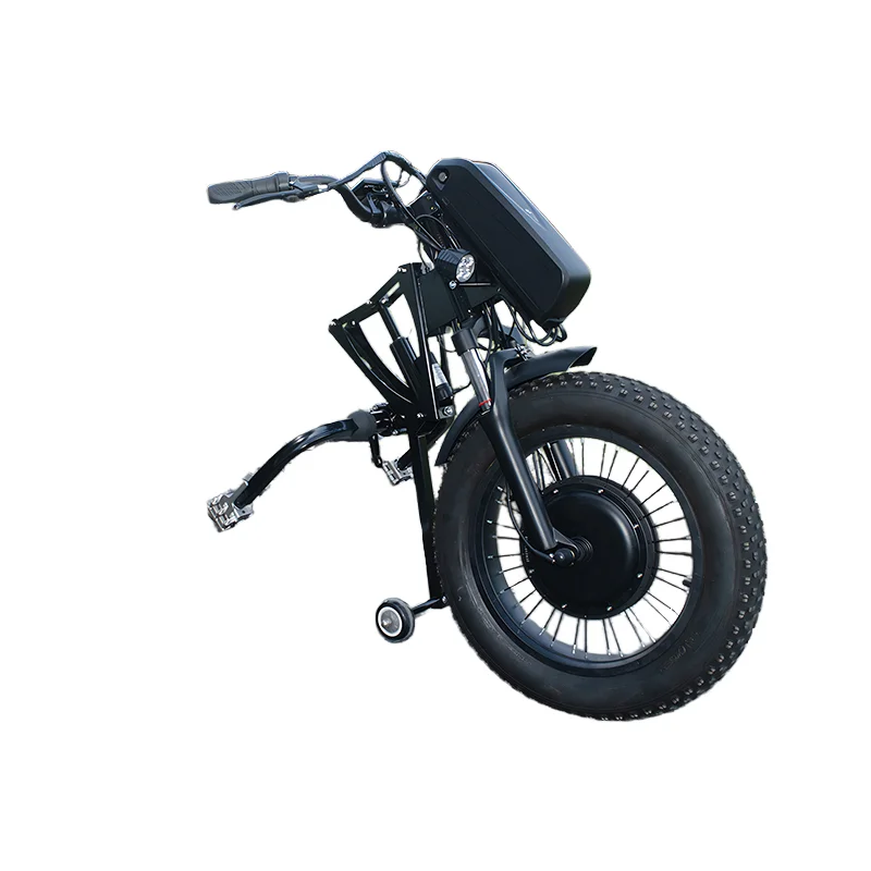 Quick Delivery Hand Pedal Wheelchair Bike Wheelchair Electric Handcycle Kit 350W 500W 16inch Electric Wheelchair Handcycle