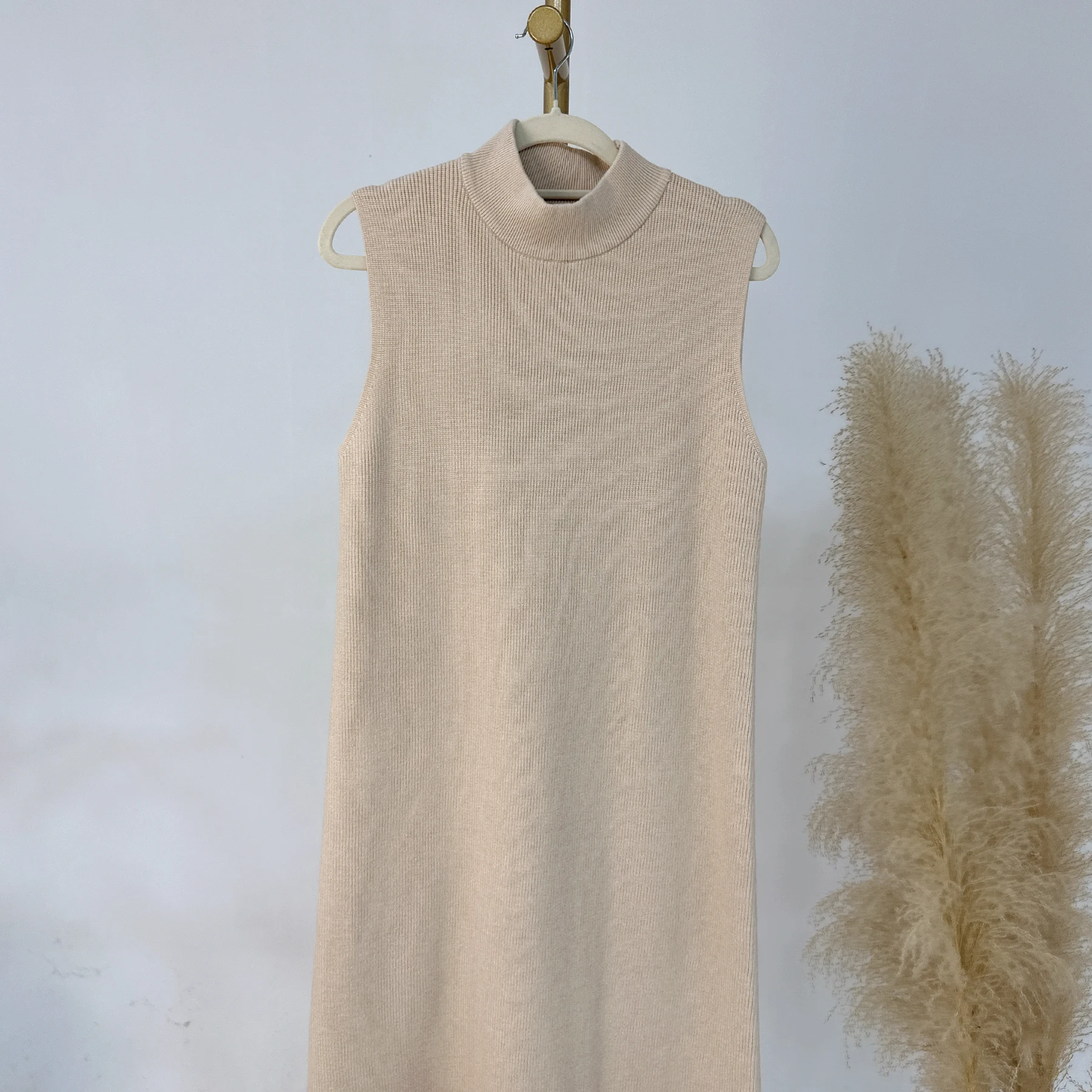 Atacado nova chegada oem roupas muçulmanas inverno 2025 plus size senhoras abaya camisola de lã caxemira vestido de malha feminino abaya