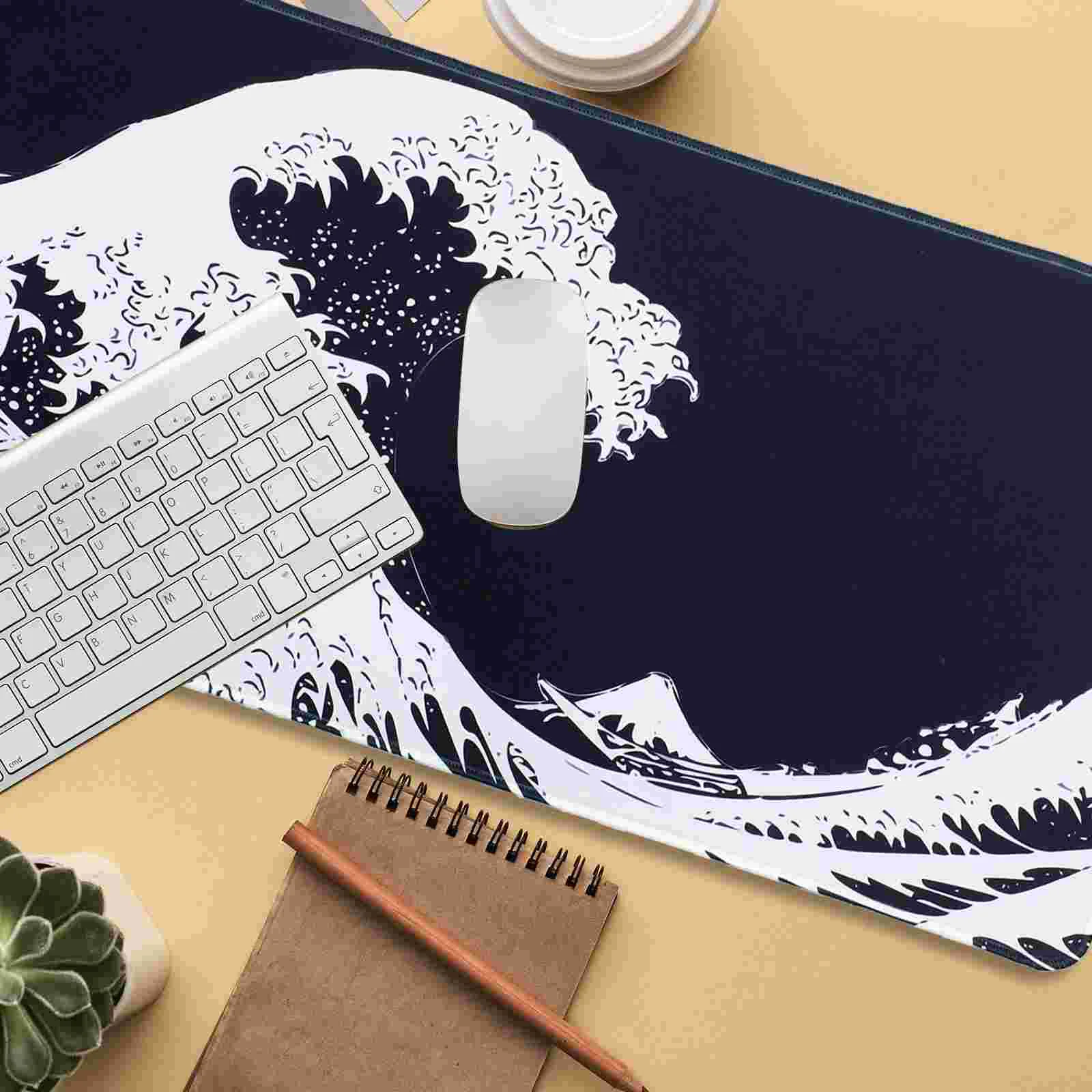 Surf Mouse Pad for Laptop Non-slip Computer Mousepad Desk Accessories Cloth Office Supplies For PC Keyboard Mats Table Rug