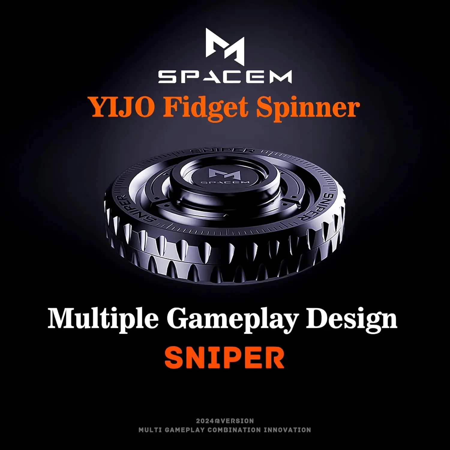 2025 Neues 3-in-1-EDC-Metall-Fidget-Spinner mit Multi-Tool-Karte im Taschenformat zum Stressabbau-Spielzeug für Erwachsene, Anti-Angst-Gadget