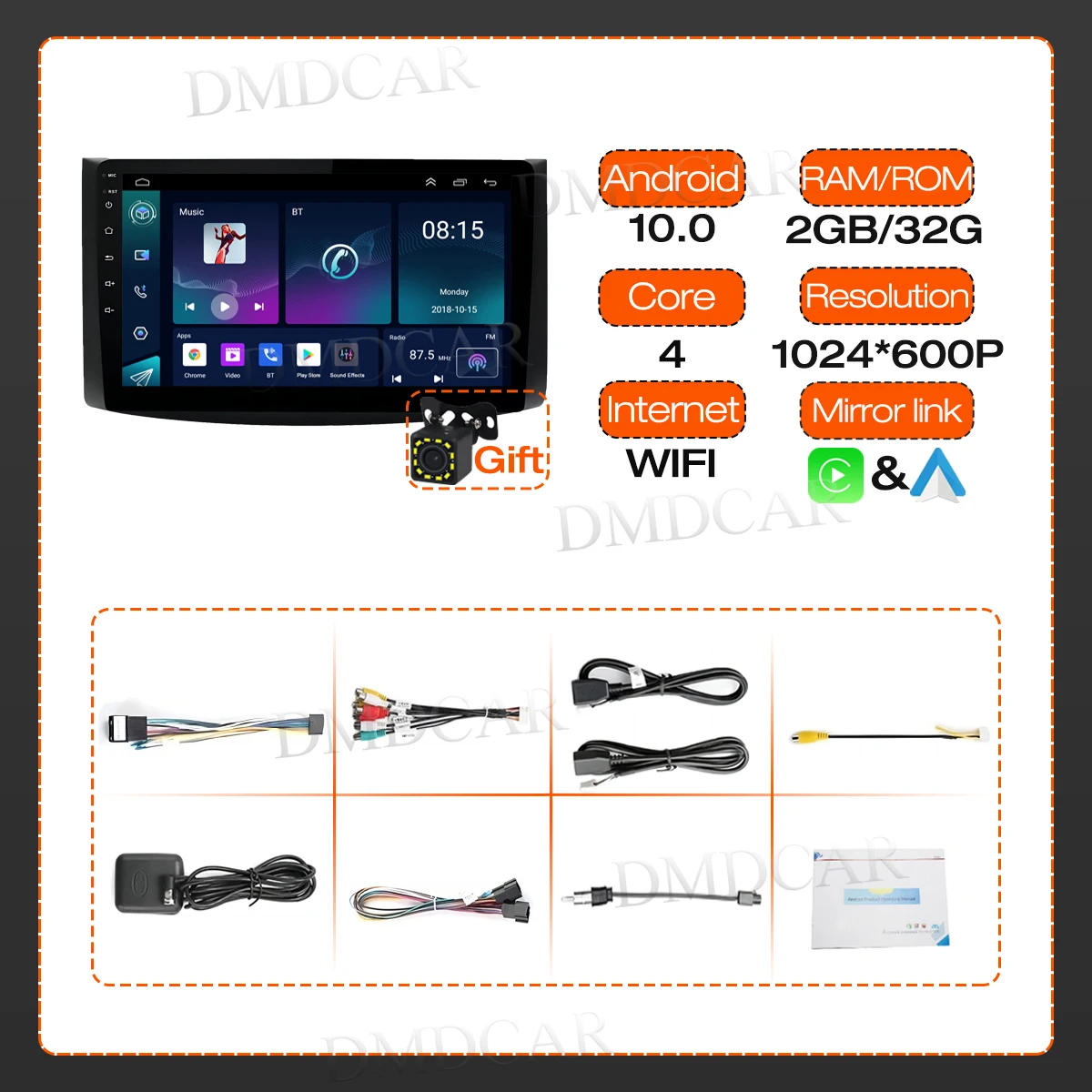 Android 10 Navigazione GPS 2G + 32G Per Chevrolet AVEO T250 2006 - 2012 Autoradio Schermo Multimediale Apple Carplay Android Auto WIFI