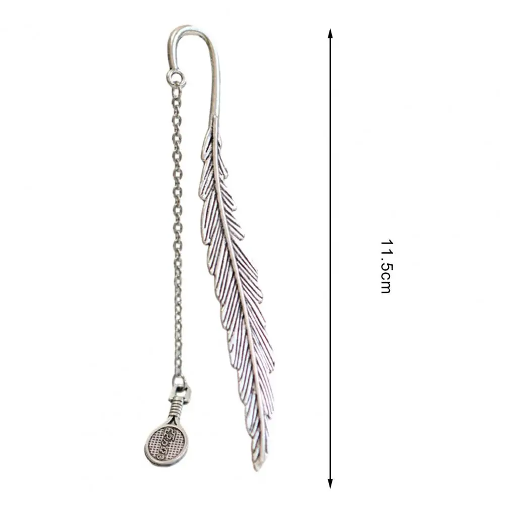 Металлические перья закладки с текстурированной кисточкой в винтажном стиле из сплава