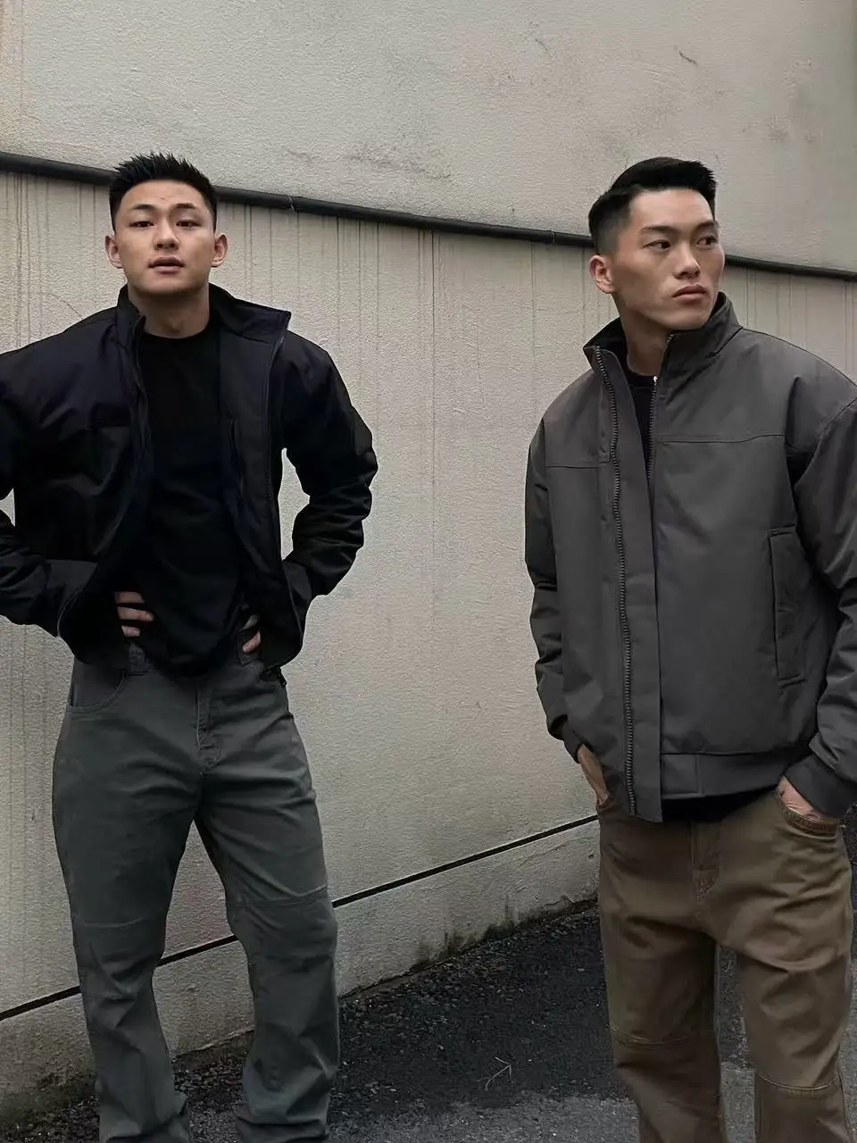 

Мужская летная куртка American Sle, ветрозащитная уличная спецодежда, однотонная футболка в стиле ретро с воротником-стойкой, ткань из бычьей ткани