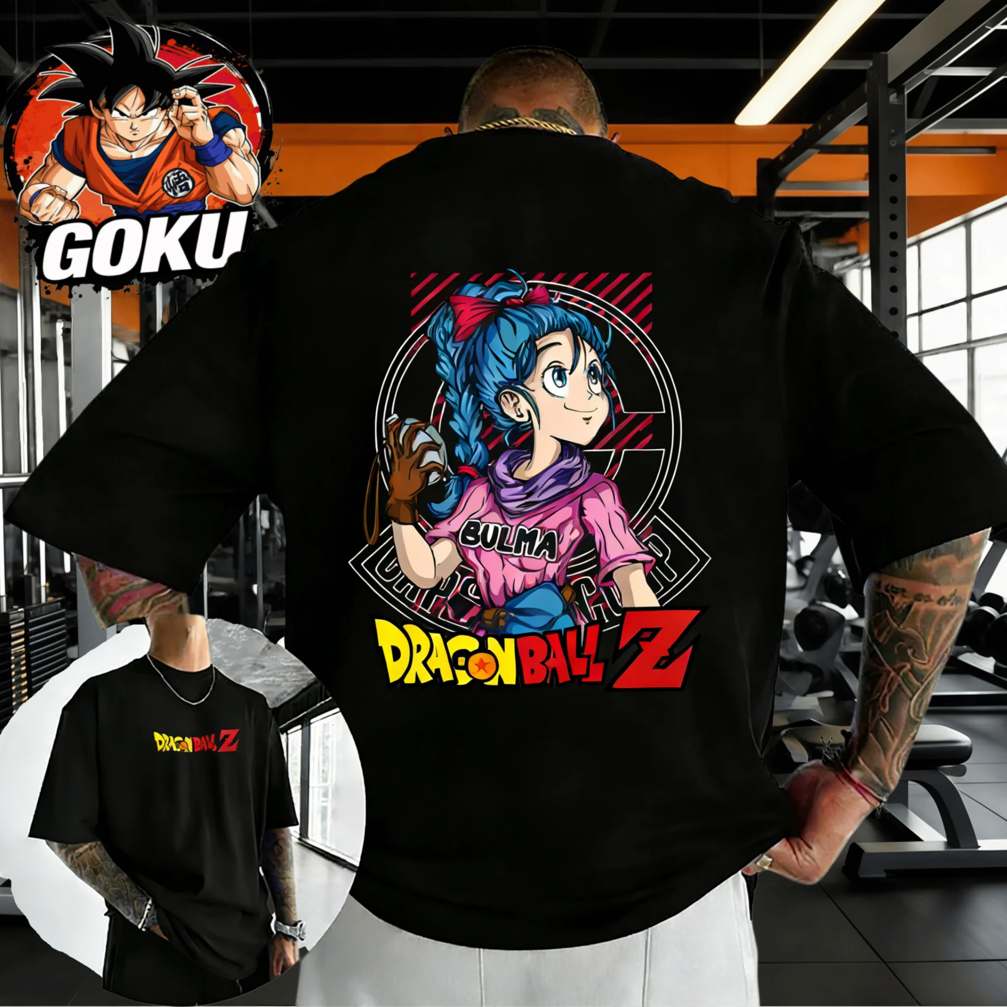 Camiseta Oversize de Verano 2026 de Dragon Ball con Estampado de Bulma, 100% Algodón de Alta Calidad, Estilo Retro Anime Streetwear para Hombre y Mujer