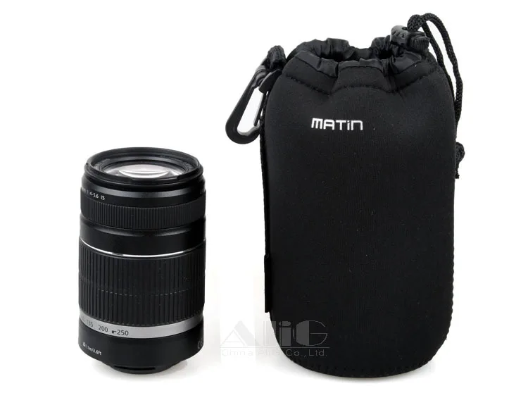 Camera Lens Bag (L) Neoprene waterproof Soft Pouch Bag Case Fits for Canon EF-S 18-135mm Lens