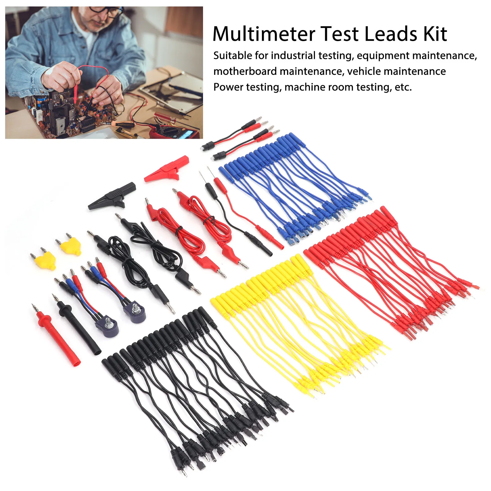 Test Leads Kit for Automotive Circuit Multimeter Terminal Multi Function Probe Test Leads Kit Multimeter Test Leads Kit