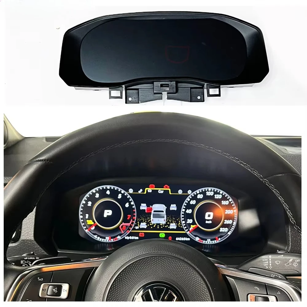 Car Digital Dashboard with IPS Screen for VW Amarok 2017-2025 Compatible with CarPlay & Android Auto LCD Instrument Cluster