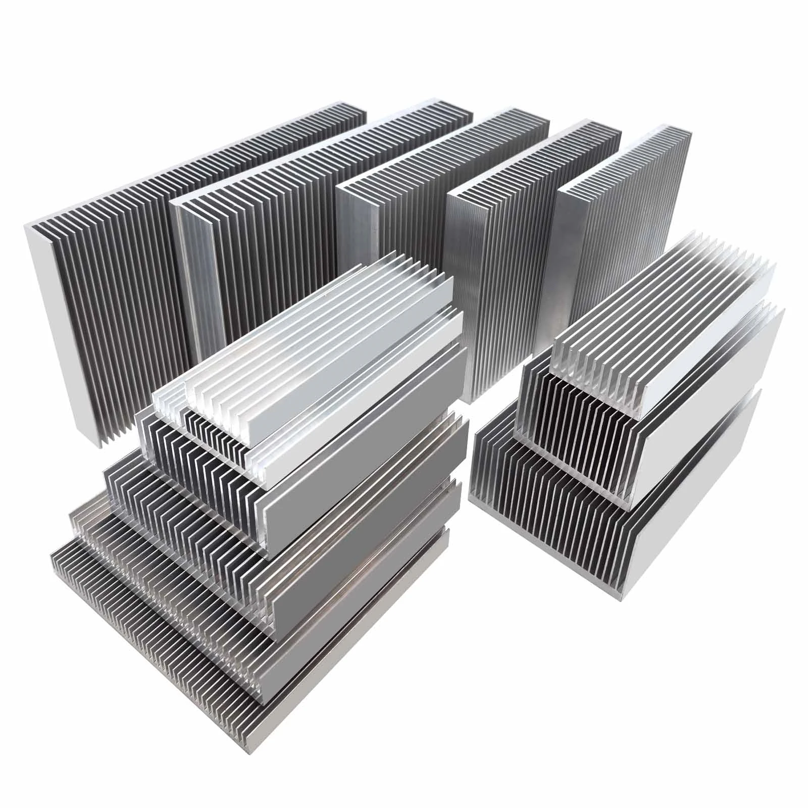 1pcs Width 20-160mm Aluminum Heat Sink Rapid Heat Dissipation Cooling for Electronic Chip LED COB Light Power IC Transistor