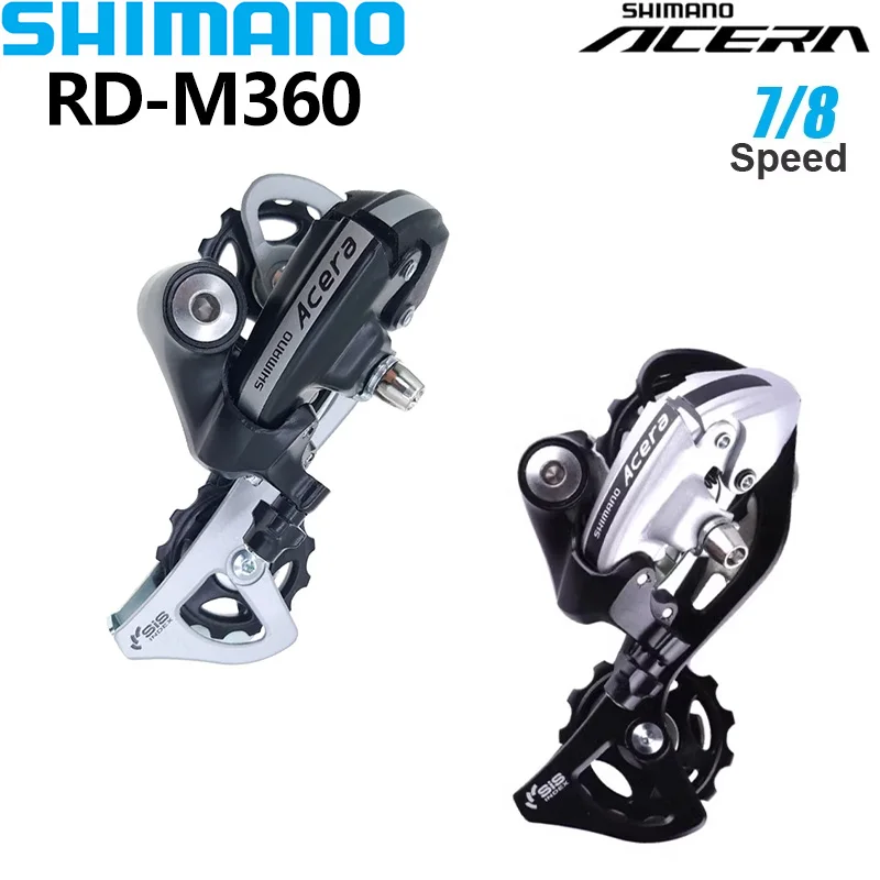 Câmbio Traseiro Shimano Acera RD-M360 M310 7S 8 Velocidades para Bicicleta 21s 24s MTB Peças de Bicicleta
