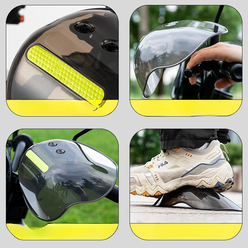 العالمي للدراجات النارية غطاء المقود مقاوم للماء يندبروف ظلة غير نافذ للمطر المضادة للسقوط أربعة مواسم سيارة كهربائية Handguard