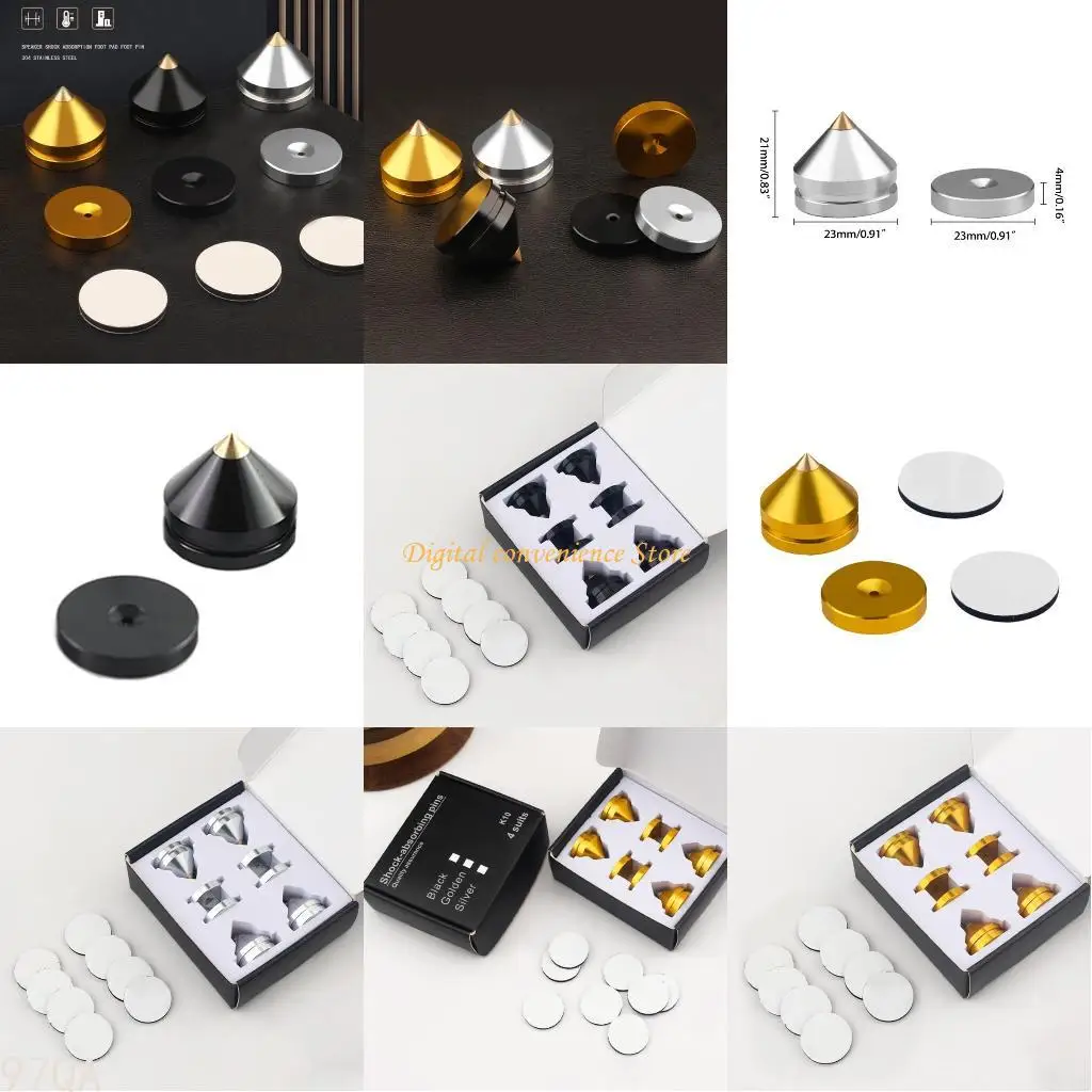 97QA Universal Gload -głośniki Izolacja Stopy Podkładki bazowe stożkowe maty odporne na maty Wysoka konfiguracja