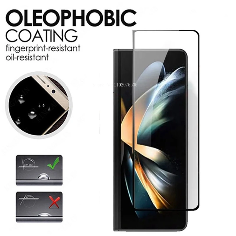 3PCS Tempered Glass For Samsung Galaxy Z Fold 5 9H Protective Glass Front Screen Protector for Samsung Z Fold 4 3 Z Fold5  A60