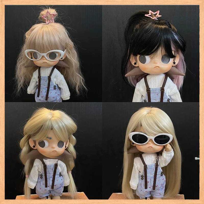 Zsiga Gazi シスターウィッグ カーリーハイライトショートストレートヘア ブライス関節人形 Bjd用