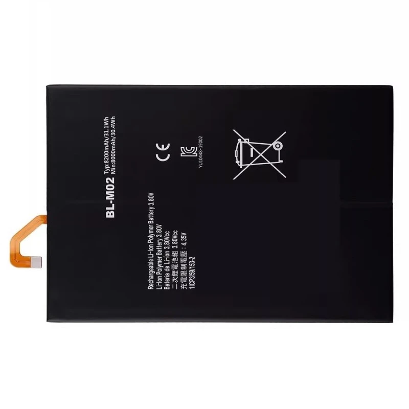 High Quality New 3.8V 8000mAh Tablet PC Battery BL-M02 For LG G Pad 5 10.1 Replacement Battery