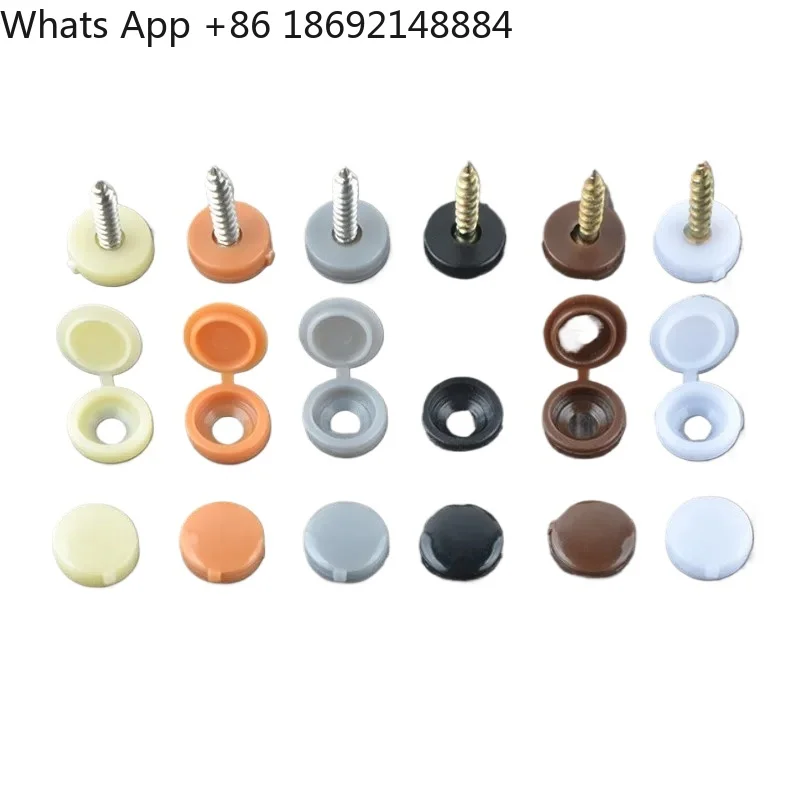 Direct M4 One-Piece Screw Cover Self-Tapping Furniture Hardware Decorative Protective Cover for Car and Home Use