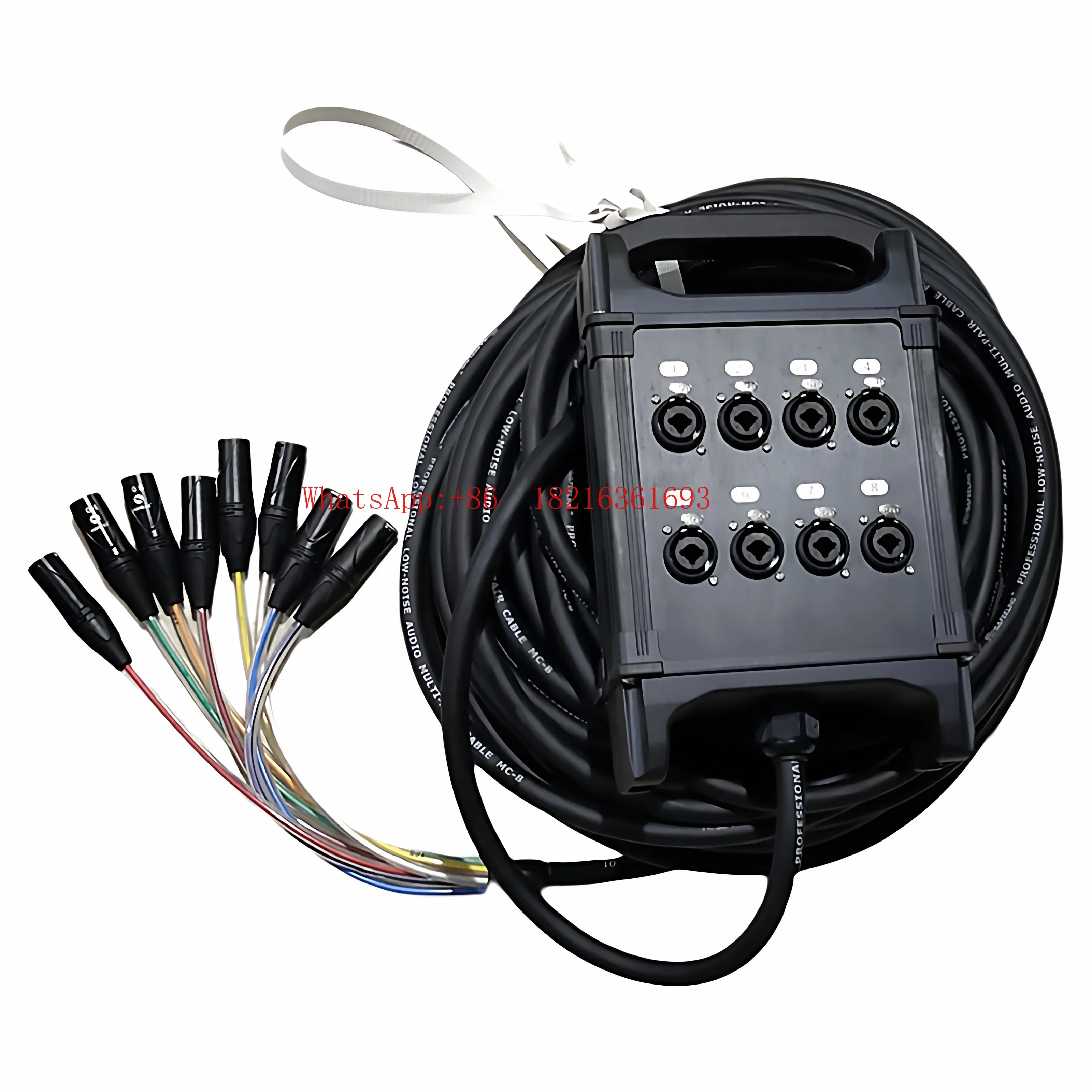 6.35 Mobile Performance Audio 8 Intersection Signal Cable Junction Stage Box 8 Channel Dual-purpose Seat 6.5 Canon Head