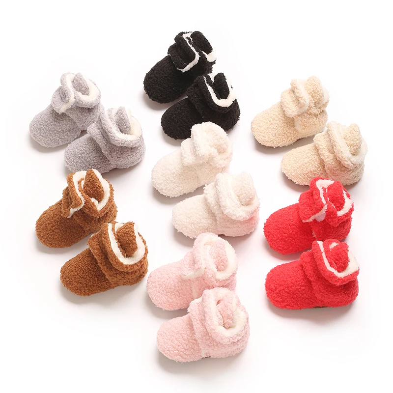 

Winter Snow Baby Boots Newborn Warm Booties Soft Sole First Walkers Shoes for Baby Infant Shoes Toddler 0-18Months