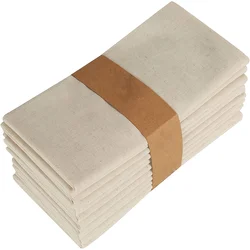 Set Of 6/10/12 45x45cm Tablecloth Napkins, Durable Polyester Thickened Pads, Reusable Kitchen, Dining, Holiday Decorations