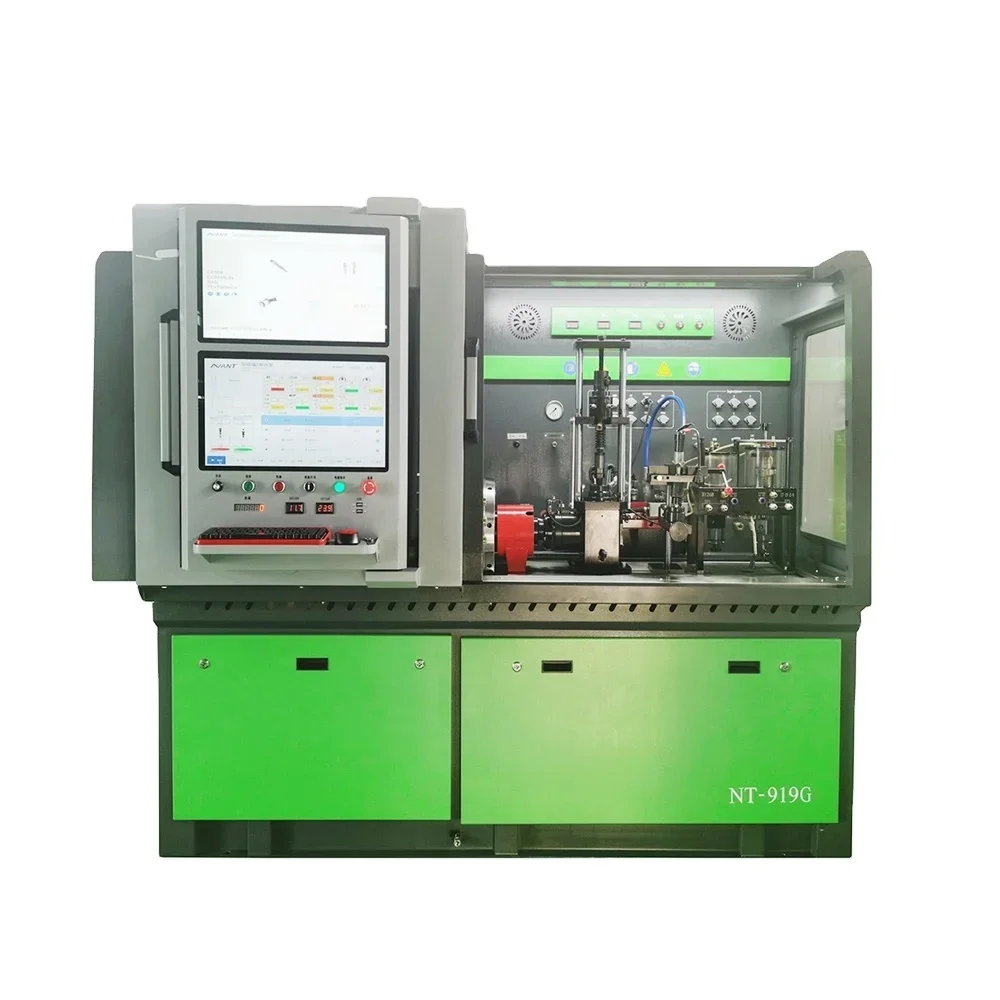 Professional NT919 double test system EUI EUP HEUI VP37 VP44 common rail injector pump test bench