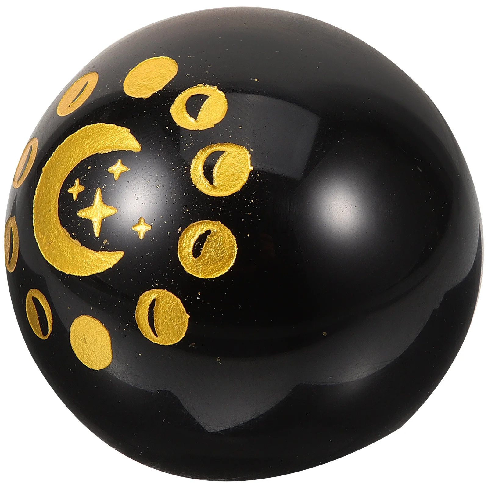 

Black Obsidian Crystal Ball Polished Sphere Decorative Ornament For Home Office Desktop Meditation Craft Scene Layout