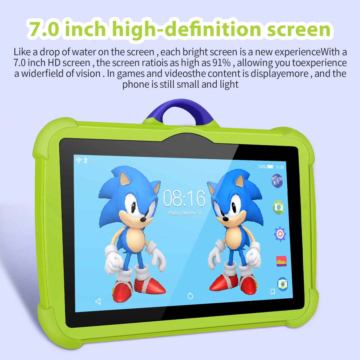 New Children\'s Tablet Mini PC 7.0-inch 4GB RAM 64GB ROM Educational Learning Games Puzzle Children\'s Gift Tablet Android 13