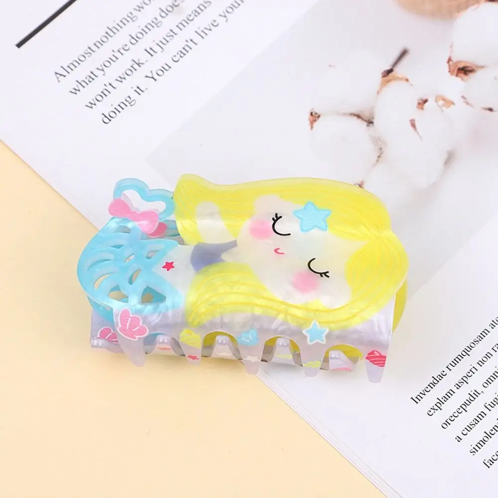 

Fashion Acrylic Angel Hair Claw Balloon Star Flower Hair Clip Geometry Headwear Jellyfish Shark Clip Streetwear