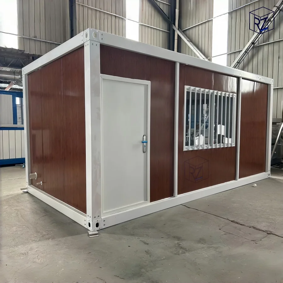 Prefabricated Square Folding Container Home Modular Expandable House Flat Pack Sandwich Panel Modern for Backyard House