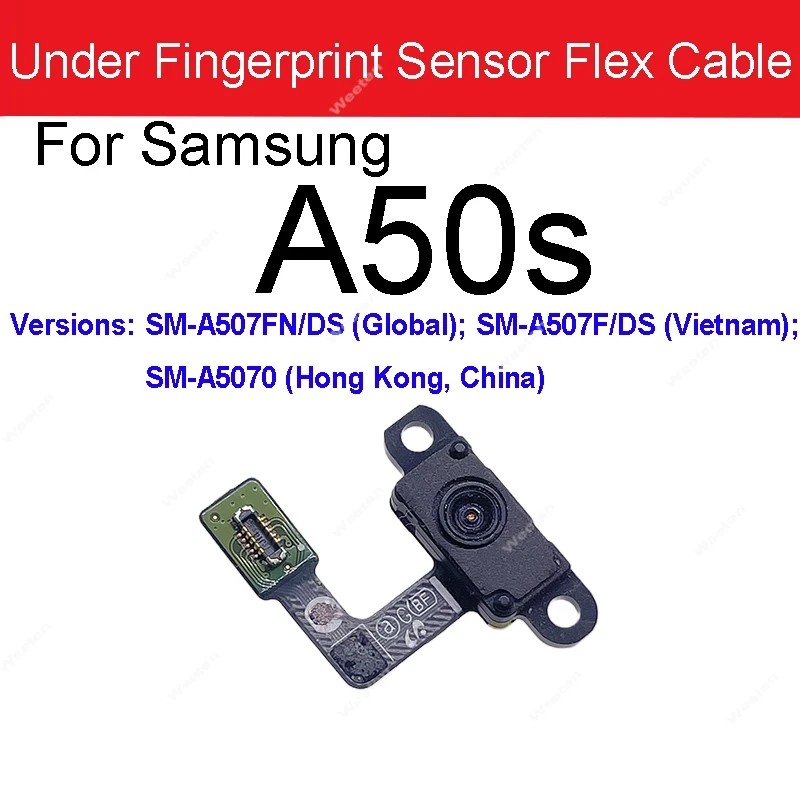 لسامسونج A30S A31 A41 A50 A51 A70 A70S A71 A90 A80 5G زر الصفحة الرئيسية اللمس بصمة تحت اللمس بصمة الاستشعار فليكس