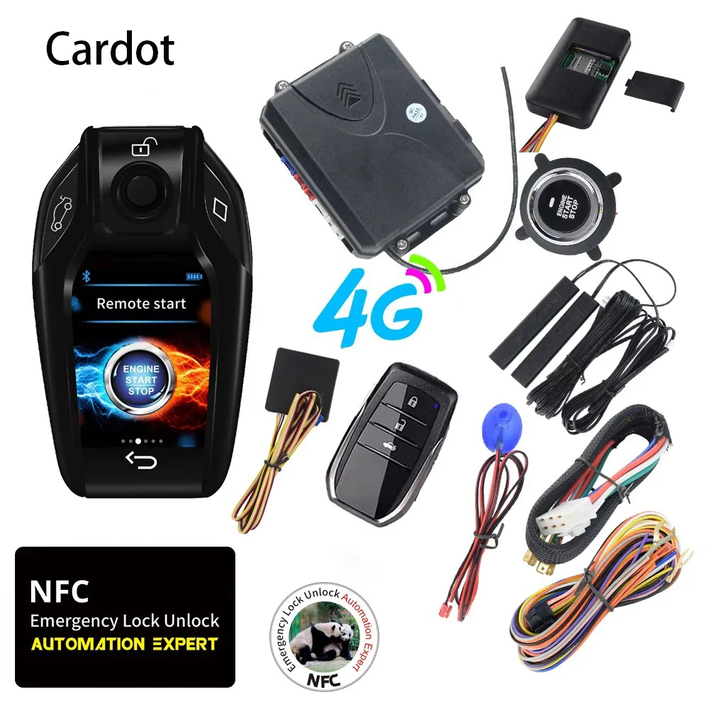 Cardot 4G Online Realtime Tracker SMS Phone Alarm Notification Remote Cut Car Oil Start Stop Car Alarm Sercurity Anti Theft