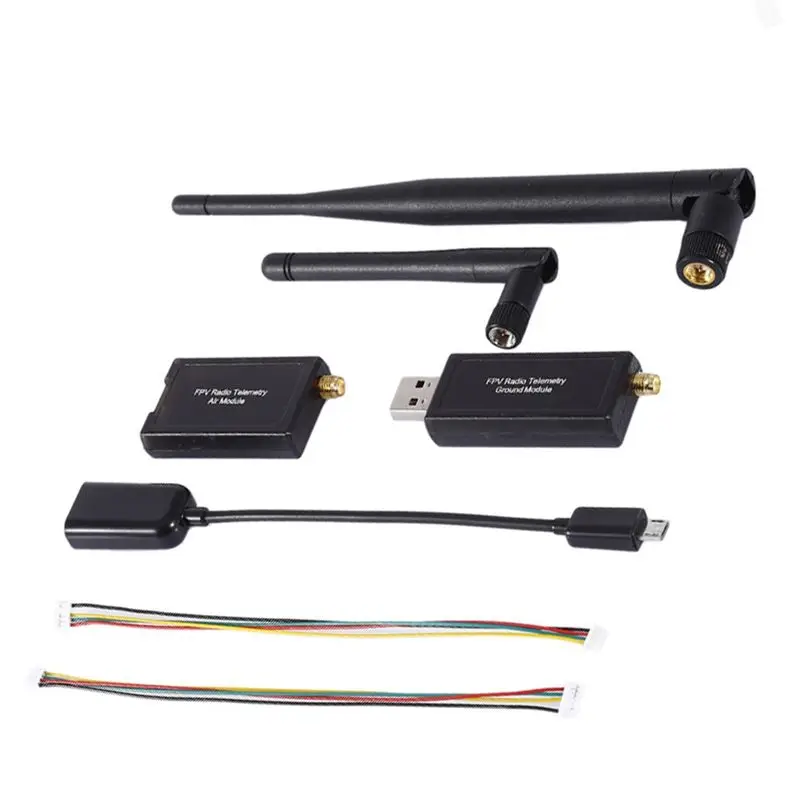 A40I 3DR Radio Telemetry 433Mhz 500MW Air and Ground Data Transmit Module with OTG Cables for 2.8 / 2.4.8